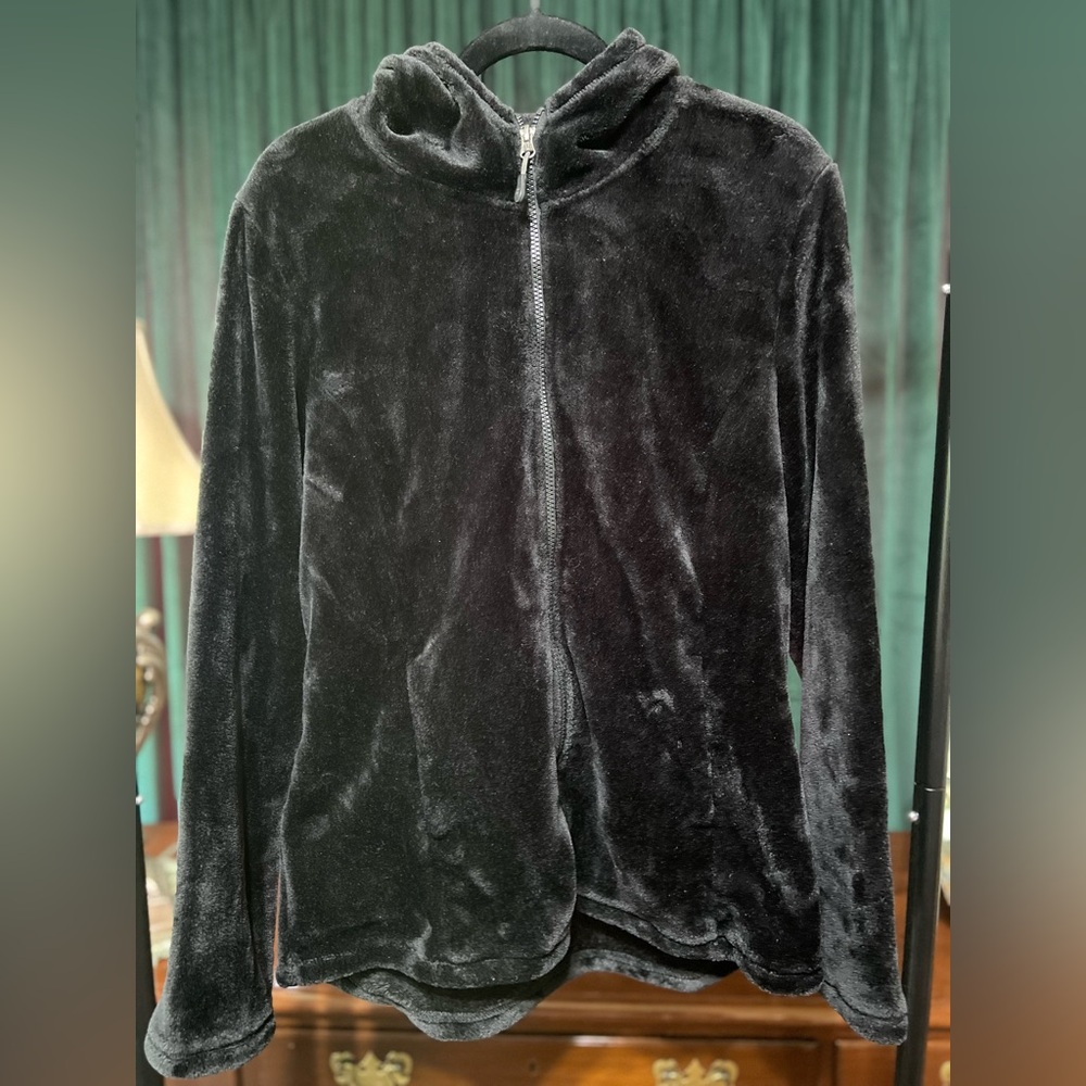 32 Degrees Women’s Cozy Fur Hooded Full-Zip Sweater